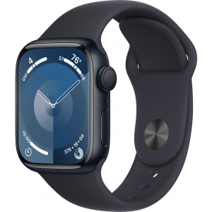 Смарт-годинник Apple Watch Series 9 GPS 41mm Midnight Aluminium Case with Midnight Sport Band - S/M
