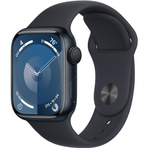 Смарт-годинник Apple Watch Series 9 GPS 41mm Midnight Aluminium Case with Midnight Sport Band - M/L