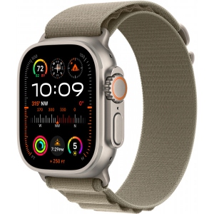 Смарт-годинник Apple Watch Ultra 2 GPS 49mm Titanium Case with Olive Alpine Loop - Medium