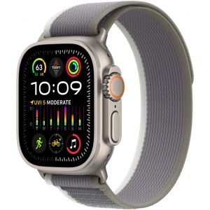 Смарт-годинник Apple Watch Ultra 2 GPS 49mm Titanium Case with Green/Gray Trail Loop - M/L