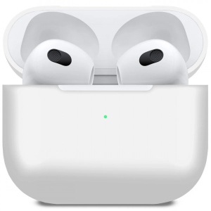 Чохол для навушників MakeFuture Apple AirPods 3 Silicone White (MCL-AA3WH)