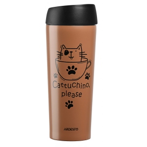 Термочашка Ardesto Coffee Time Cat 450 мл (AR2645DMM)