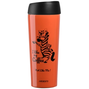 Термочашка Ardesto Coffee Time Zebra 450 мл (AR2645DTO)