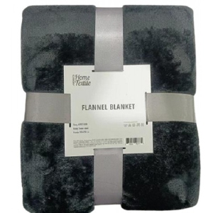 Плед полуторний Ardesto Flannel 160х200 см темно-сірий (ART0210SB)