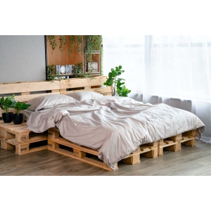 Підковдра полуторна євро Ardesto Mix&Match 160х220см, 100% бавовна, сатин, айворі