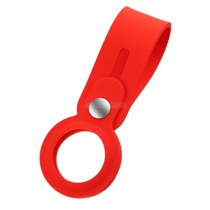 Чохол для бездротового маяка Armorstandart for AirTag Silicone Loop with Button Red (ARM58925)