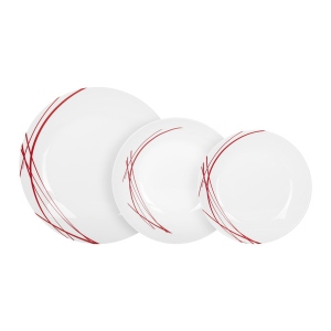 Столовий сервіз Arcopal Domitille Rouge 18 пр. (P3363)