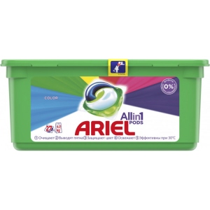 Капсули для прання Ariel Pods Все-в-1 Color 27 шт