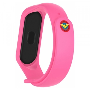 Ремінець для фітнес-браслету Armorstandart Superhero Edition for Xiaomi Mi Band 4/3 Wonder Woman Pink (ARM55067)
