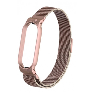 Уцінка - Ремешок для фитнес-браслета Armorstandart Milanese Magnetic Band for Xiaomi Mi Band 5 Rose Gold (ARM56853)