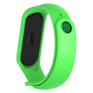 Ремінець для фітнес-браслету Armorstandart Superhero Edition for Xiaomi Mi Band 7/6/5 Hulk Green (ARM57069)