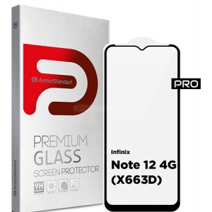 Захисне скло для смартфону Armorstandart Pro for Infinix Note 12 4G (X663D) Black (ARM64516)