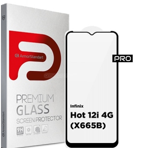 Захисне скло для смартфону Armorstandart Pro for Infinix Hot 12i 4G (X665B) Black (ARM64117)