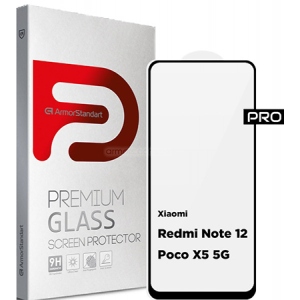 Захисне скло для смартфону Armorstandart Pro for Xiaomi Redmi Note 12 / Poco X5 5G Black (ARM65173)