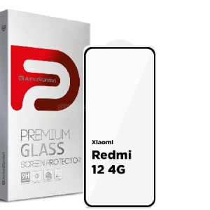 Захисне скло для смартфону Armorstandart Full Glue for Xiaomi Redmi 12 4G Black (ARM66565)