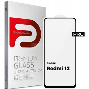 Захисне скло для смартфону Armorstandart Pro for Xiaomi Redmi 12 4G Black (ARM66568)