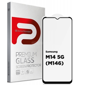 Захисне скло для смартфону Armorstandart Full Glue for Samsung M14 5G (M146) Black (ARM66669)