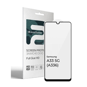 Захисне скло для смартфону Armorstandart Full Glue HD for Samsung A33 5G (A336) Black (ARM66045)
