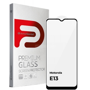 Захисне скло для смартфону Armorstandart Full Glue for Motorola E13 Black (ARM66137)