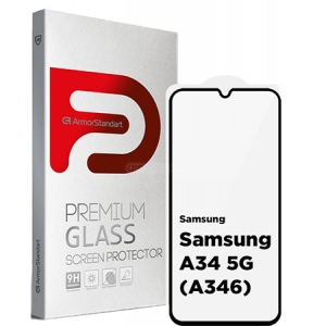 Захисне скло для смартфону Armorstandart Full Glue for Samsung A34 5G (A346) Black (ARM66203)
