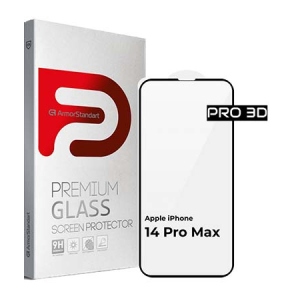 Захисне скло для смартфону Armorstandart Pro for Apple iPhone 14 Pro Max Black, 3D (ARM66356)