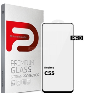 Захисне скло для смартфону Armorstandart Pro for Realme C55 Black (ARM67931)