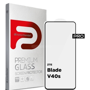 Захисне скло для смартфону Armorstandart Pro for ZTE Blade V40s Black (ARM68741)