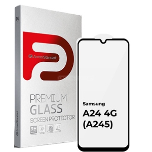 Захисне скло для смартфону Armorstandart Full Glue for Samsung A24 4G (A245) Black (ARM68006)