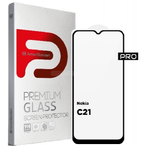 Захисне скло для смартфону Armorstandart Pro for Nokia C21 Black (ARM70431)