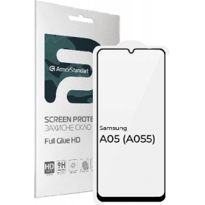 Захисне скло для смартфону Armorstandart Full Glue HD for Samsung A05 (A055) Black (ARM71791)