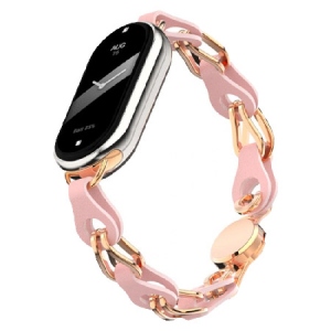 Ремінець для фітнес-браслету Armorstandart Chain Wristband for Xiaomi Mi Band 8 Pink (ARM73964)