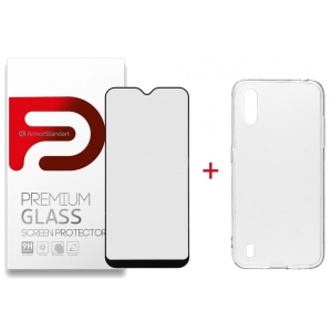 Чохол для смартфону Armorstandart Air for Samsung Galaxy A01 SM-A015 Transparent (ARM58047) + захисне скло