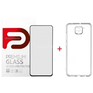 Чохол для смартфону Armorstandart Air for Xiaomi Air for Xiaomi Redmi Note 9S/9 Pro/9 Pro Max Transparent (ARM58052) + захисне скло