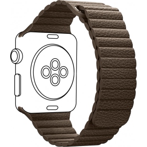Ремінець для смарт-годинника Armorstandart Leather Loop for Apple Watch All Series 38/40/41mm Brown (ARM48657)