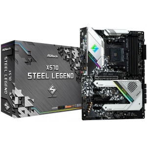 Материнська плата ASRock AMD AM4 X570 4DDR4 2PCIex16 2M.2 ATX (X570 STEEL LEGEND)