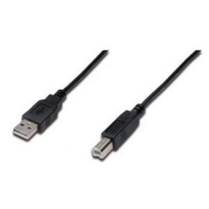 Кабель USB type A - USB type B Assmann USB 2.0 (AM/BM) 3m Black (AK-300102-030-S)