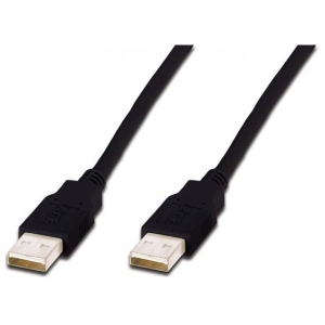 Кабель USB type A - USB type A Assmann USB 2.0 (AM/AM) 1m Black (AK-300100-010-S)