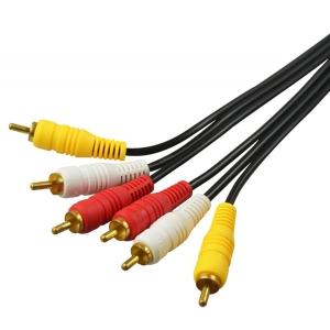 Кабель RCA Atcom 3RCA to 3RCA 1.8m (10711)