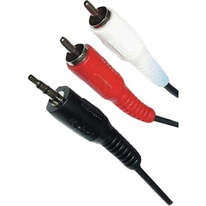 Кабель 3.5 мм - RCA Atcom 3.5мм - 2xRCA 3m (10708)