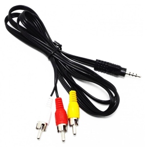 Кабель 3.5 мм - RCA Atcom Jack TRRS 3.5mm - 3RCA 1.8 m (17320)