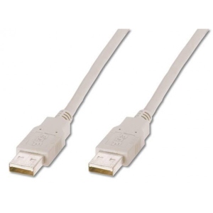 Кабель USB type A - USB type A Atcom USB 2.0 AM/AM 1.8m White (16614)