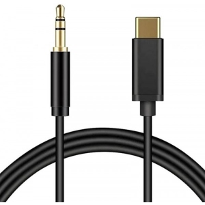 Перехідник аудіо XOKO USB Type-C - 3.5 мм (M/M) 1m  Black (AUX-002-BK)