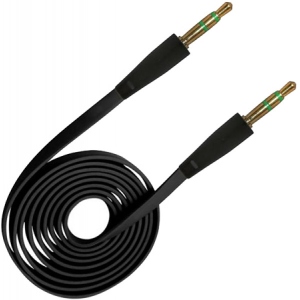 Кабель 3.5 мм -3.5 мм XOKO Flat 1m Black (AUX-010-BK)