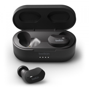 Навушники вкладиші бездротові TWS Belkin Soundform True Wireless Black (AUC001BTBK)