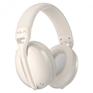 Навушники повнорозмірні бездротові Aula S6 Wireless Headset Milk Tea (6948391235578)