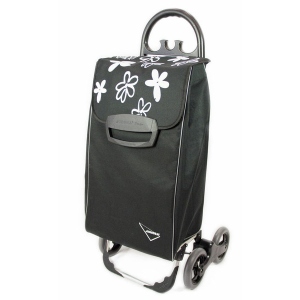 Сумка дорожня Aurora тележка Avanti 4 Basic 50 Black/Grey Flower