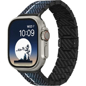 Ремінець для смарт-годинника Pitaka Carbon Band Poetry of Things Moon for Apple Watch 49/45/44mm (AWB2306)