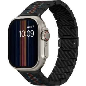 Ремінець для смарт-годинника Pitaka Carbon Fiber Watch Band Rhapsody for Apple Watch 49/45/44mm (AWB2308)