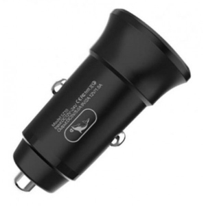 Автомобільний зарядний пристрій SkyDolphin SZ10 QC3.0 (1USB, 3.1A) Black (AZP-000086)