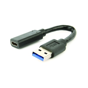 Переходнік USB-C - USB Cablexpert USB 3.0 type A - USB type-C Black (A-USB3-AMCF-01)